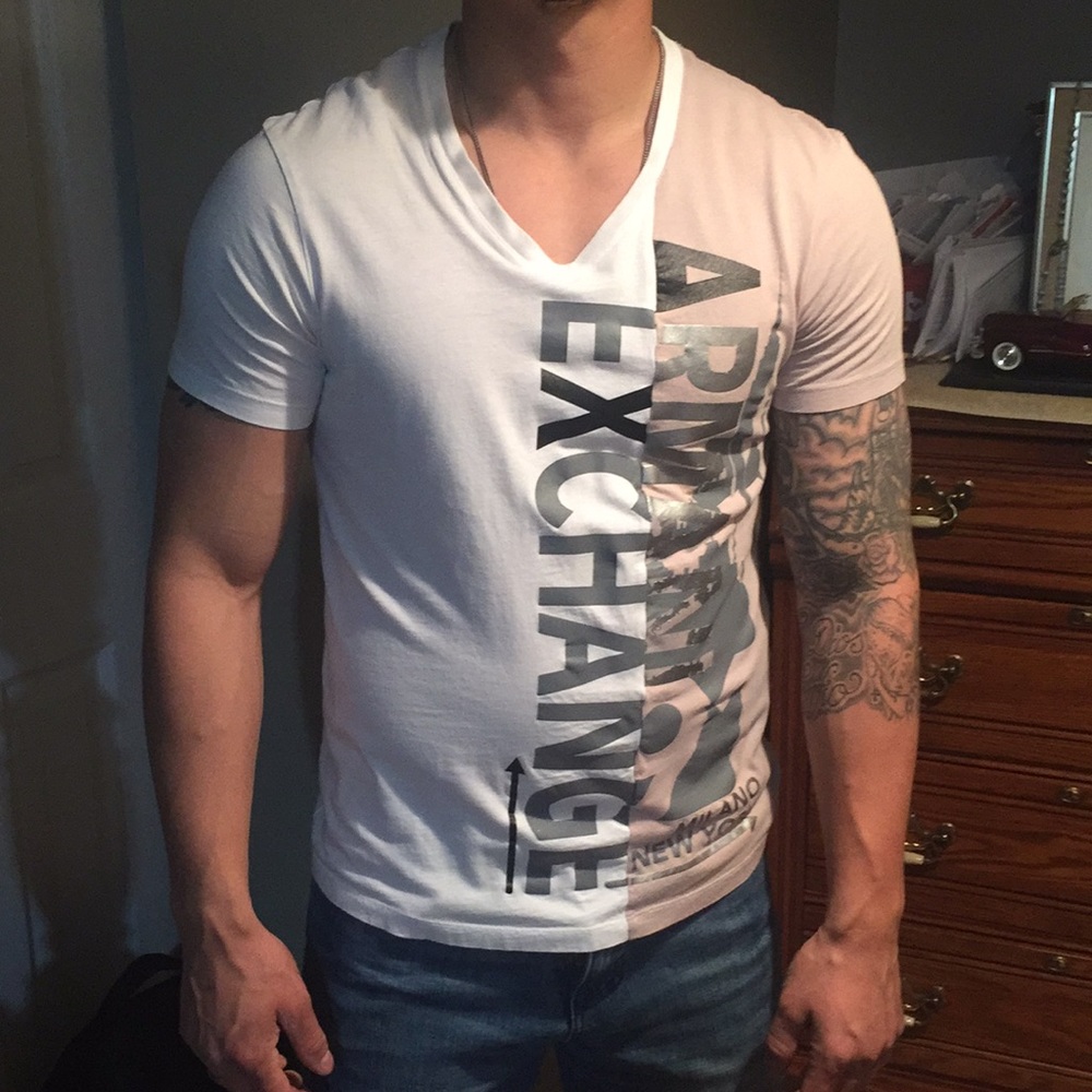 Armani Exchange Logo Tee Shirt Sz M